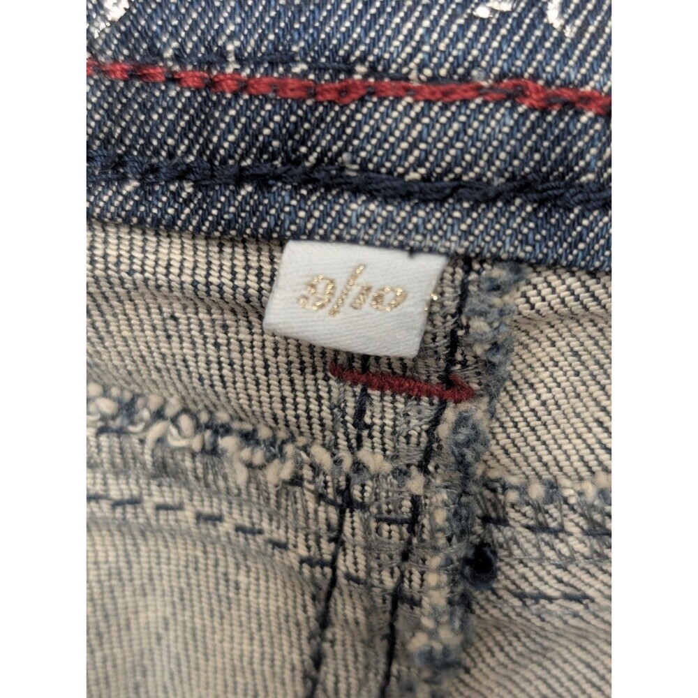 Vintage Y2K Apple Bottoms Jeans Womens 9/10 Low Rise Bootcut Embroidered Pockets - Picture 5 of 16
